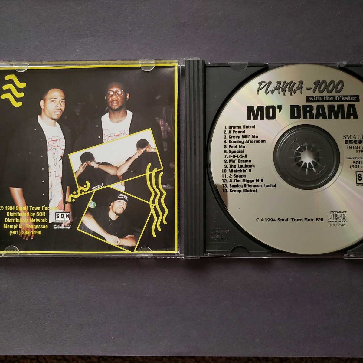 Playya-1000 Mo' Drama　　g-rap g-luv Playya 1000 - Mo Drama RARE OOP ORIGINAL 1994 Tulsa Oklahoma G