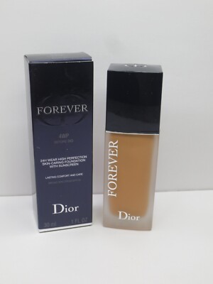 CHRISTIAN DIOR FOREVER SKIN CARING FOUNDATION SPF 35 4WP 1 OZ BOXED *DETAILS*