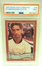 1988 Pacific Eight Men Out Eddie Cicotte David Strathairn #38 **PSA 9** Pop 1