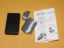 VINTAGE CIGARETTE ASHTRAY 3" HIGH METAL PORTABLE LITTER DEVICE UNUSED