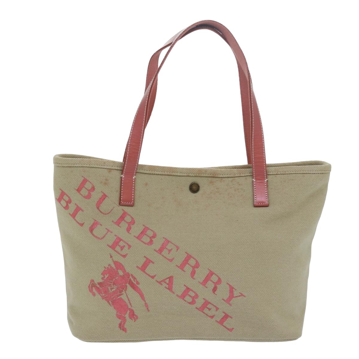 Burberry Blue Label Beige Canvas Tote Bag Authentic