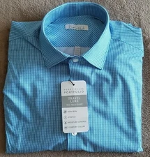 Perry Ellis Men's Portfolio Travel Luxe Tech Non-Iron Shirts - NWT!