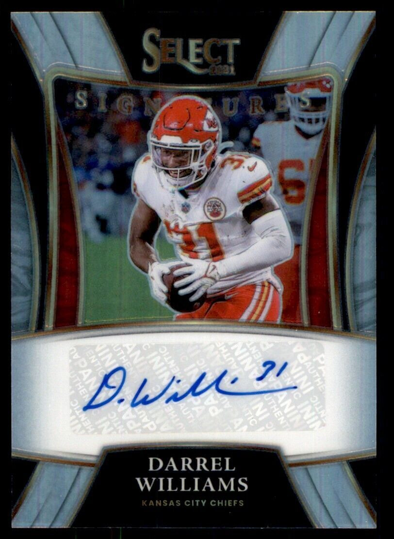 2021 Panini Select Darrel Williams Signuaters Kansasn City Chiefs SSP-DWI