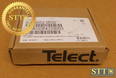 090-0052-0030 TELECT 30 AMP 80V BULLET BREAKER KIT NEW
