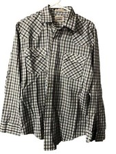 Vintage Levis Button Up Shirt Large Pearl Snap West Ranch Cowboy Y11