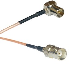 RG316 DVB Pal Male Angle to BNC FEMALE RF Cable Rapid-SHIP LOT