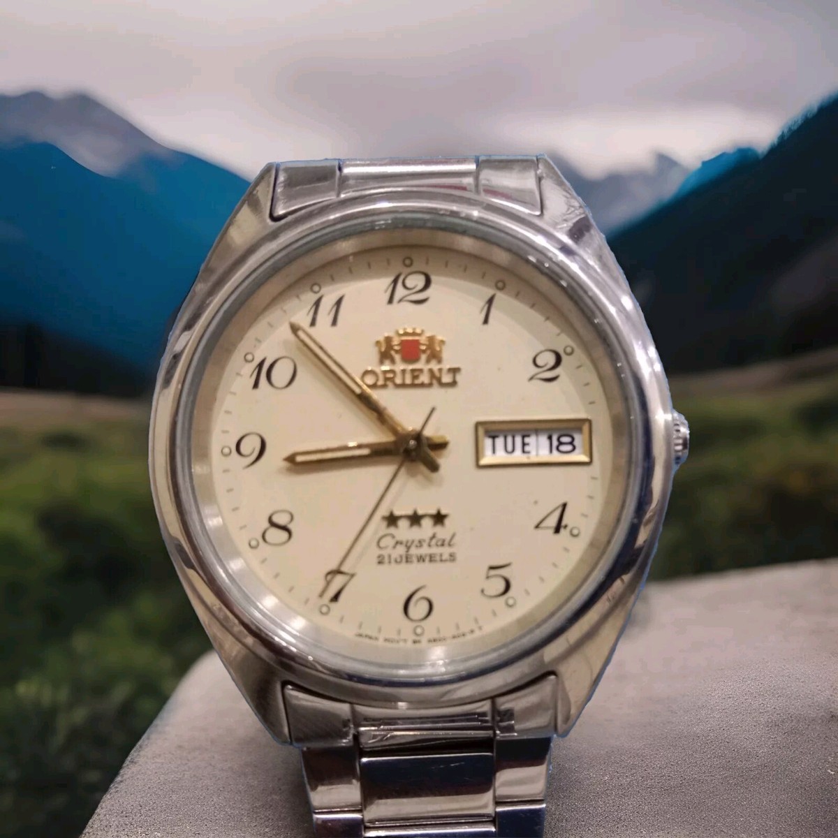 Orient Men's AB00-C0-A CA U5 Tri Star Stainless Steel Watch | eBay