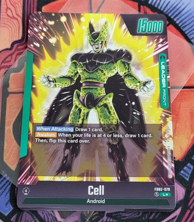ドラゴンボールカード L Cell Leader L FB02-070 Secret Rare Alternate Art Dragon Ball