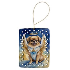 Tibetan Spaniel My Angel Porcelain Ornament DAC7088CO2