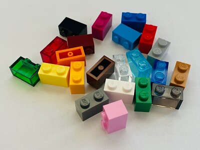 NEW Lego 1x2 Brick 3004 Dark Red Blue Pink Orange Green Trans