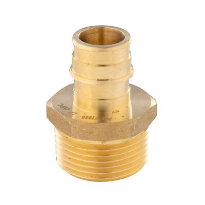EFIELD 2-100 Packs Pex A 3/4'' x1'' Male Adapter Expansion Brass Fittings No Lead