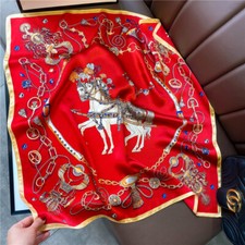 50 Styles 100 Silk Women Square Bandana Wrap Neckerchief 68 68cm Scarf