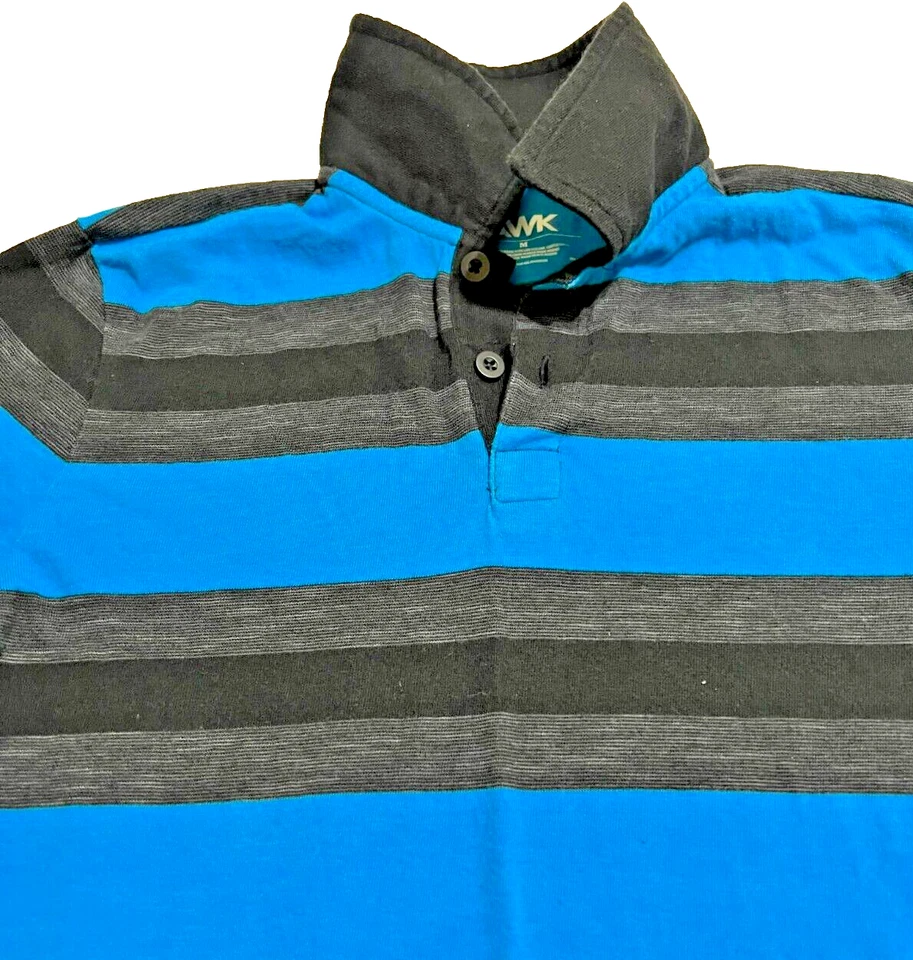 Camisa polo de manga corta para niños a rayas azul halcón talla M juvenil de Tony Hawk Foto 2 de 4