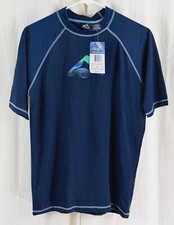 Kanu Surf Mens UPF 50 Mercury Rashguard Blue Size Medium