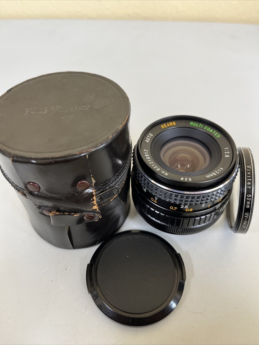 Sears Auto Multicoated 28mm f2.8 Wide Angle Lens IN GREAT