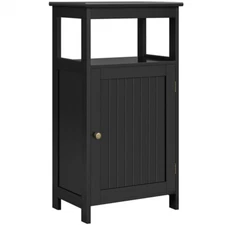 Bathroom Floor Cabinet with Single Door & Adjustable Shelf for Small Space