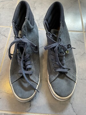 Lacoste Men's Marcel Mid Blue Suede Trainers Size UK