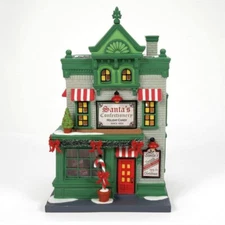 Dept 56 SANTA'S CORNER CONFECTIONERY Christmas In The City Village 6013402 NEW