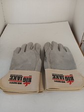 leather work gloves lot 4 sets with safety cuffs ,Xl  grinding -torching etc.
