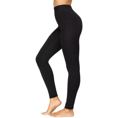 Thermo Leggings Damen Winter Stretch Sport Alltag gefüttert Fell Baumwolle Hose