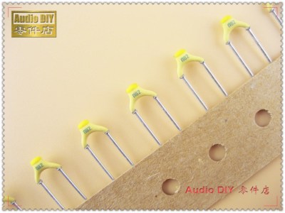 10pcs/50pcs Philips 820pF/100V 10% silver film ceramic capacitor 0.82nF 821