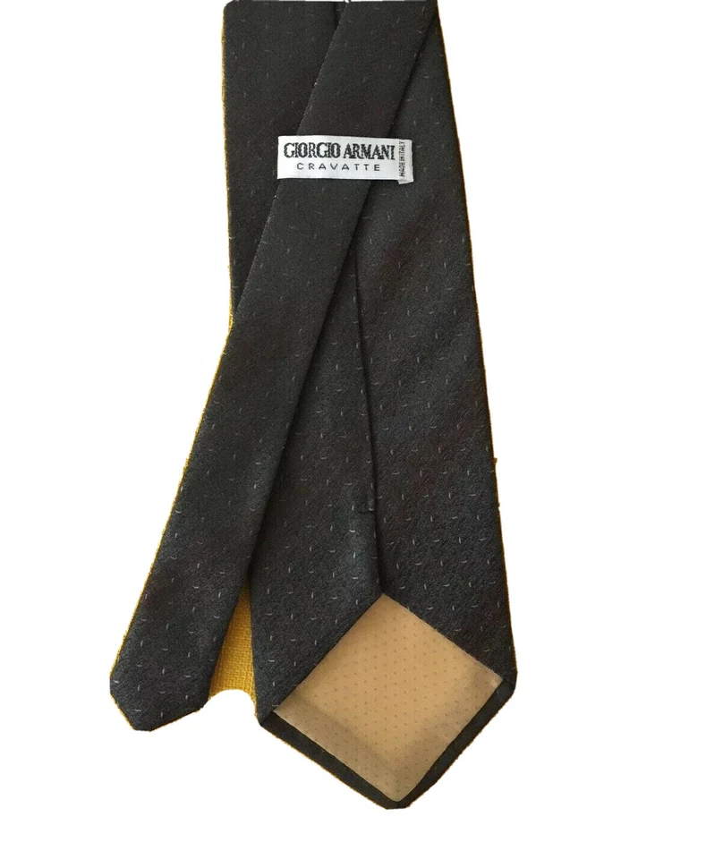 Vintage Dark Grey Mix Pattered Men's Tie / Cravat/Widest Part : 4” - Image 4 of 4