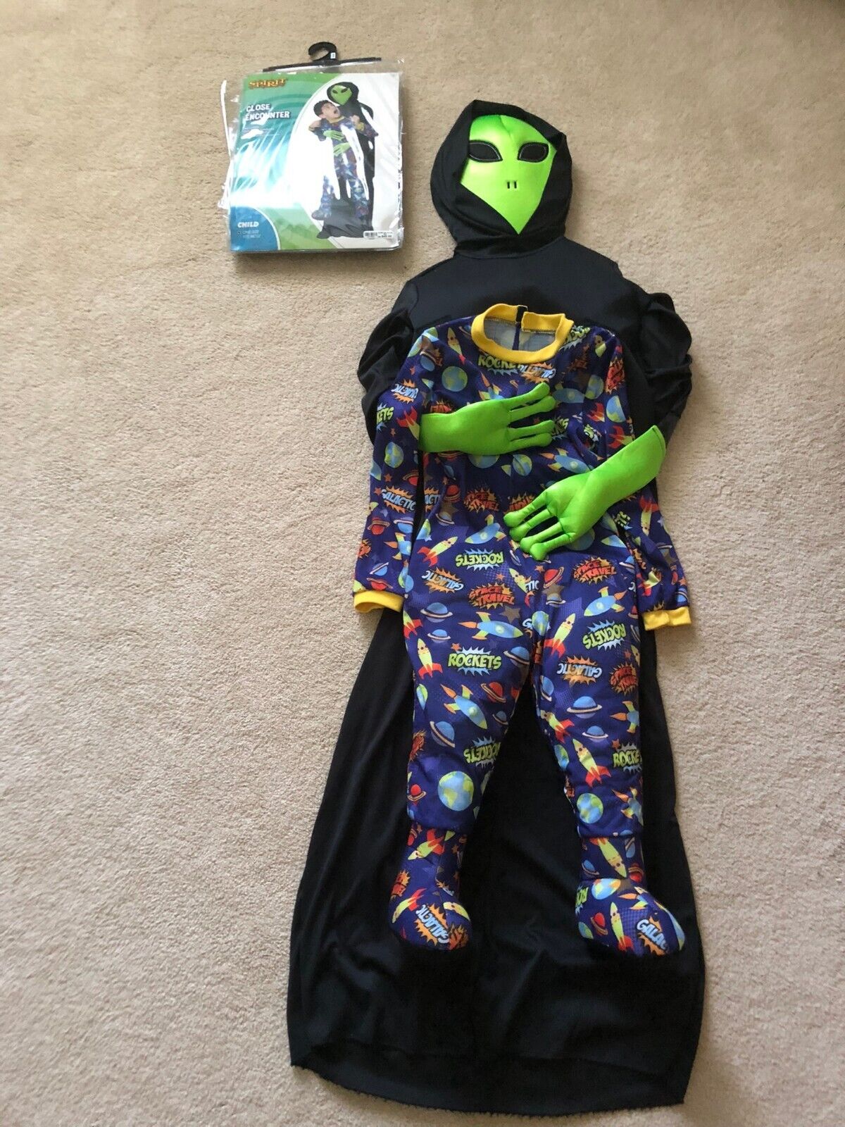 Close Encounter Alien Abduction Costume Child One Size