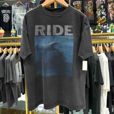 Vintage RIDE rock band short sleeve black color shirt KV28664