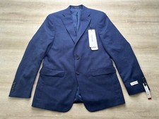 NWT Calvin Klein Mens Blazer Blue Tic 40R Wool Jacket Sport Coat 399