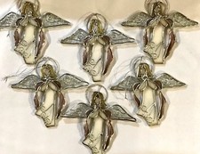 6-Piece Set Stained Glass 5 inch Pink Sun Catcher Angels 9073-31 