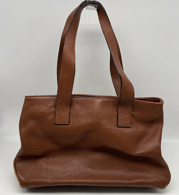 Burberry Brown Leather Nova-Check Horn Toggle Shoulder Bag | eBay
