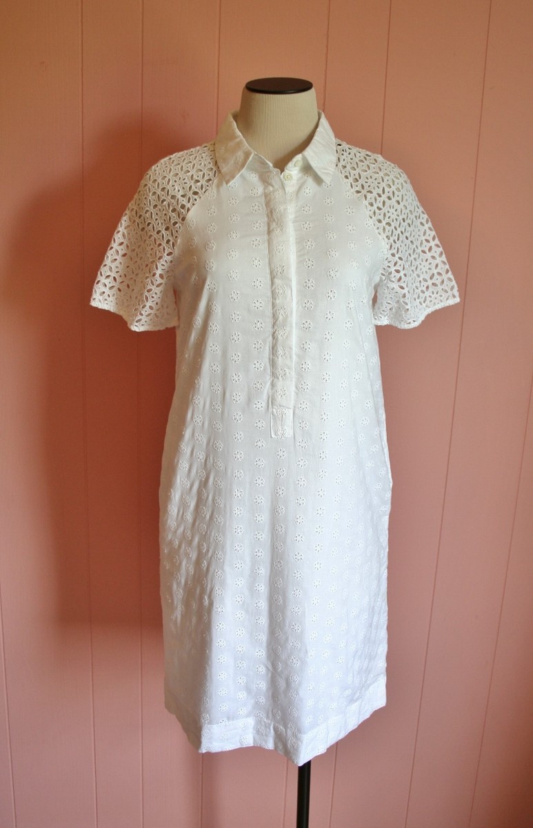 j crew eyelet shirt dress Eyelet Shirt-dress For Women