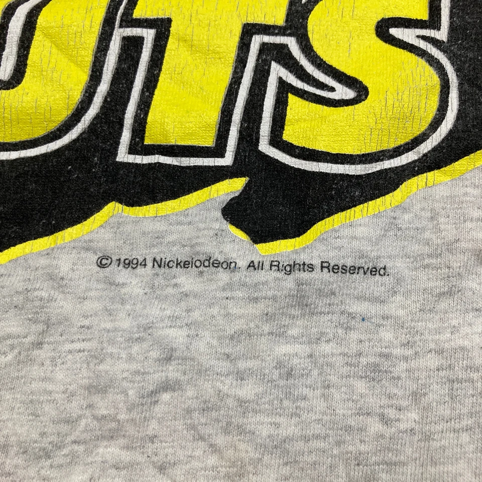Camisa de Colección Nickelodeon Guts Niños XL Gris 1994 TV Game Show Gira en Vivo Años 90 EE. UU. Foto 4 de 4