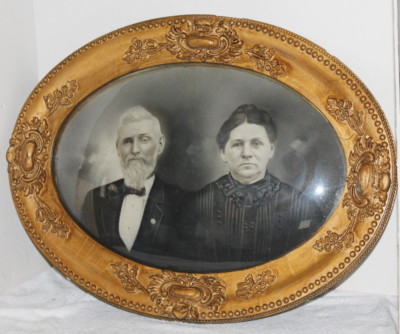 Antique Oval Victorian Gilt Picture Frame ~ Convex Glass ~ Ma & Pa ...