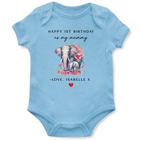 Personalised Birthday Babygrow for Mum 1st Bday as my Mummy Baby Vest Gift
