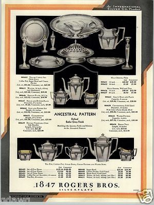 1930 PAPER AD 1847 Rogers Bros Coffee Tea Sets Anniversary