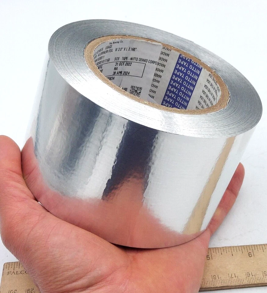 Cinta de papel de aluminio Nitto P-11 cinta de velocidad de 3 pulgadas x 60 yardas aviones Boeing P11 *LEER* Foto 2 de 4