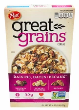 Post Great Grains Raisins Dates & Pecans Cereal 16 oz 