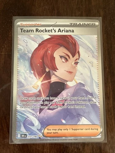Pokemon TCG Team Rocket's Ariana 237/182 Destined Rivals SIR