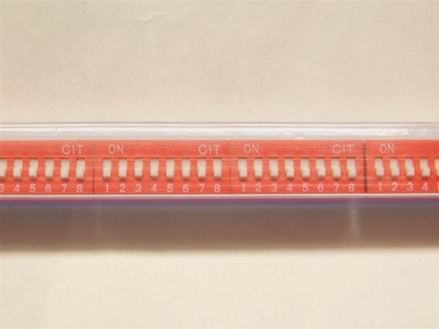 12 CIT Relay & Switch KG08E 8 Position Extended Actuator 25mA@24VDC DIP Switches