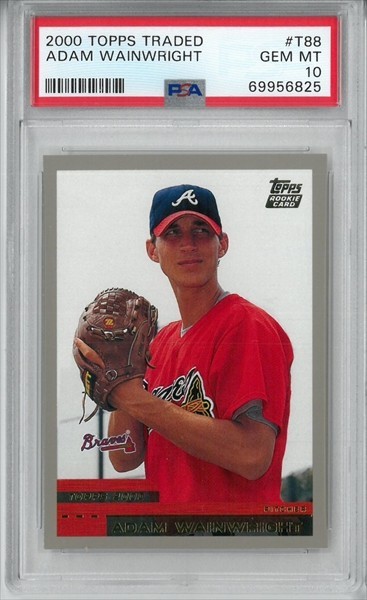 2000 Topps Traded #T88 ADAM WAINWRIGHT RC - PSA 10 GEM MINT