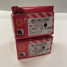 Indasa 3 Rhynogrip Redline Solid Sanding Discs P1000 320 Series 2 Boxes Of 50