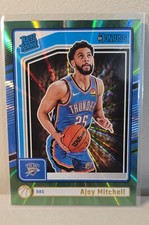 2024-25 Panini Donruss - Rated Rookie Ajay Mitchell #218 Holo Green Laser (RC)