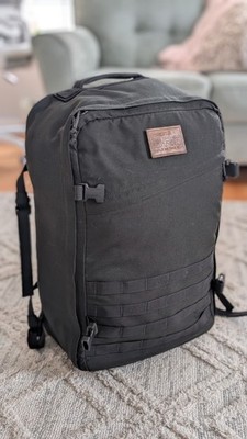 GoRuck GR3 45L ''First Run'' - Made in USA - Black - w/ Hip Belt & Leather Patch