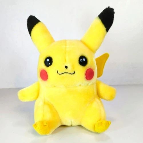 Pokemon Pikachu Plush Toy 8" Nintendo Vintage 1998 Hasbro Yellow Collectible
