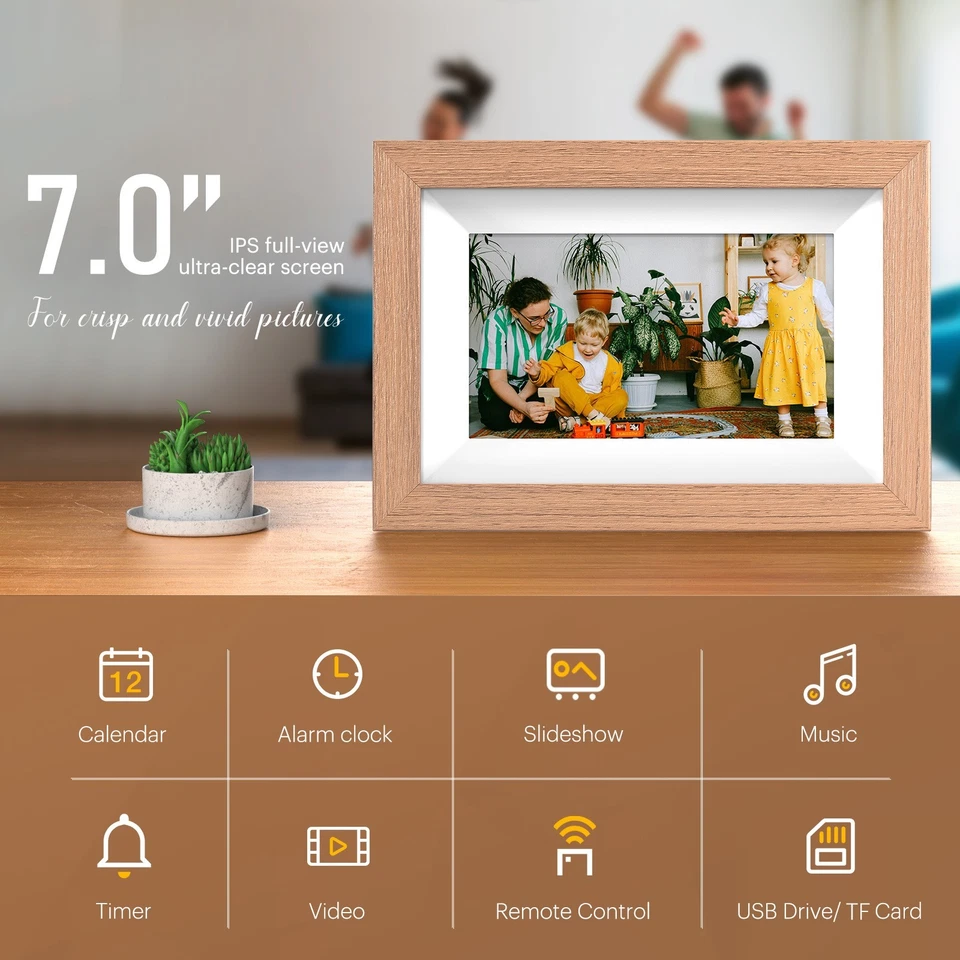 KODAK 7 inch Digital Photo Frame with 32GB Internal Storage and WiFi - Image 4 of 4