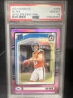 Bo Nix 2024 Donruss Optic 💎 PSA 10 GEM 💎 Preview Pink Rated Rookie RC #369