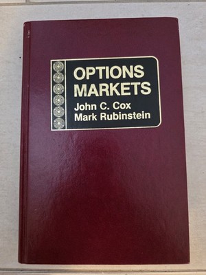 Options Markets John C Cox Mark Rubinstein 1985 Hardcover Buch Rarität Vintage