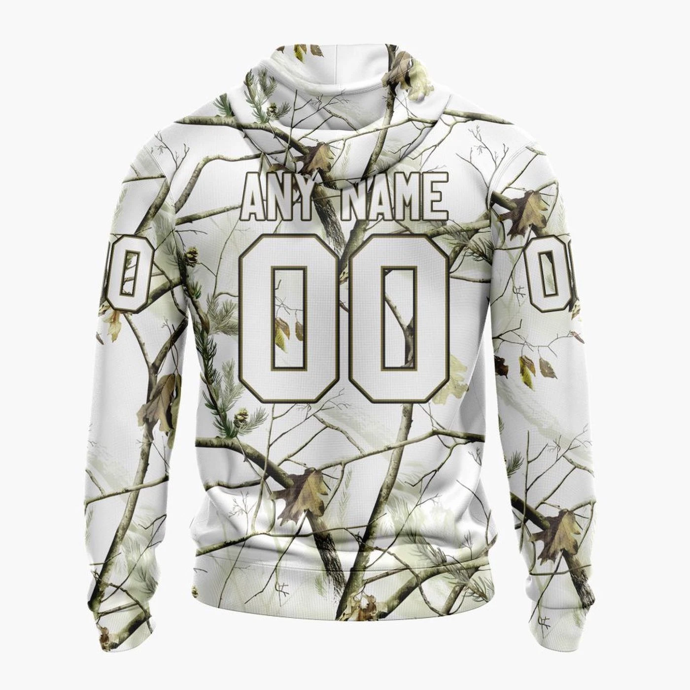 Personalized Greenville Swamp Rabbits White Hoodie Camo Hunting