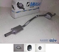 Imasaf Auspuff Endtopf + Anbauteile für Prairie Pro 2.0 I M.Kat 1988-1992